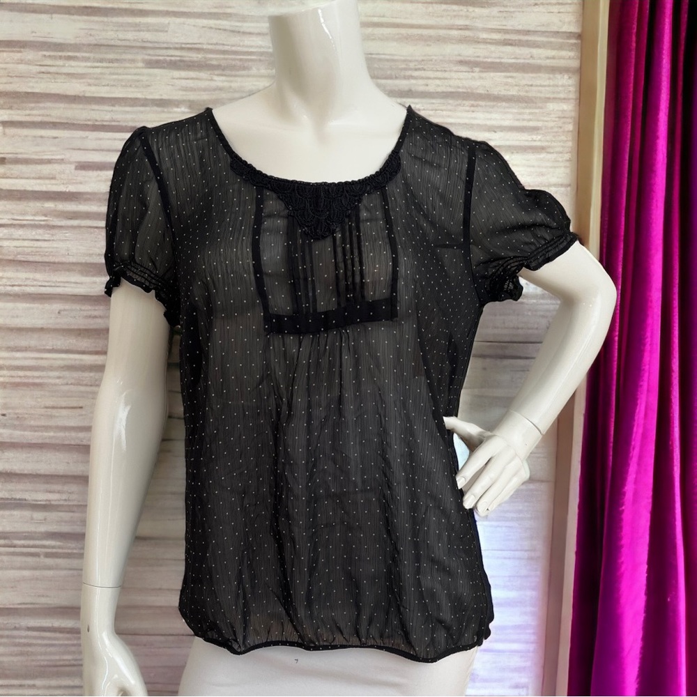 [L] REITMANS Black blouse